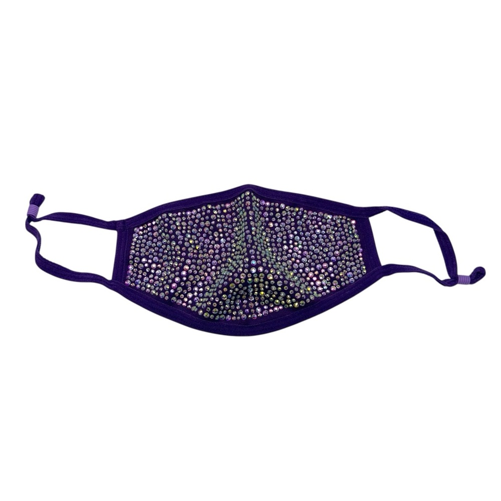 Rhinestone Fashion Face Masks Set‎ of 4 Rave Festival Daily Wear - Picture 4 of 8